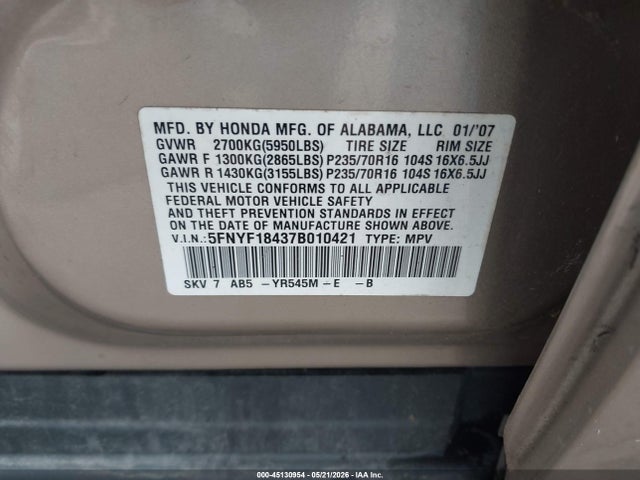 Honda Pilot Ex