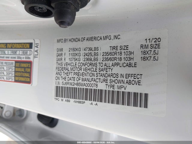 Honda CR-V Awd Ex-l