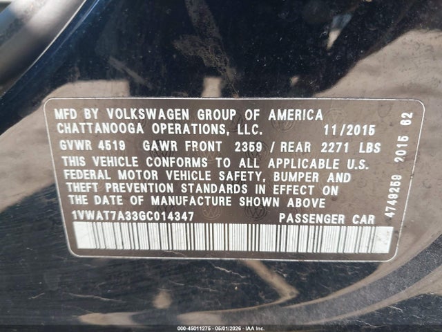 Volkswagen Passat 1.8t S