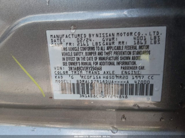 Nissan Sentra Sv Xtronic Cvt