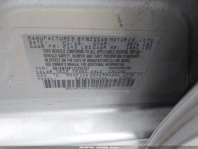 Nissan Sentra Sv