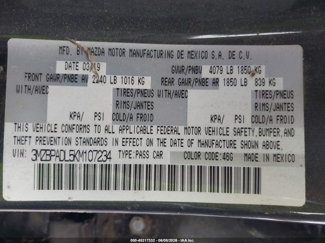 Mazda Mazda3 Preferred Package