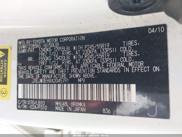 Toyota Highlander Limited V6
