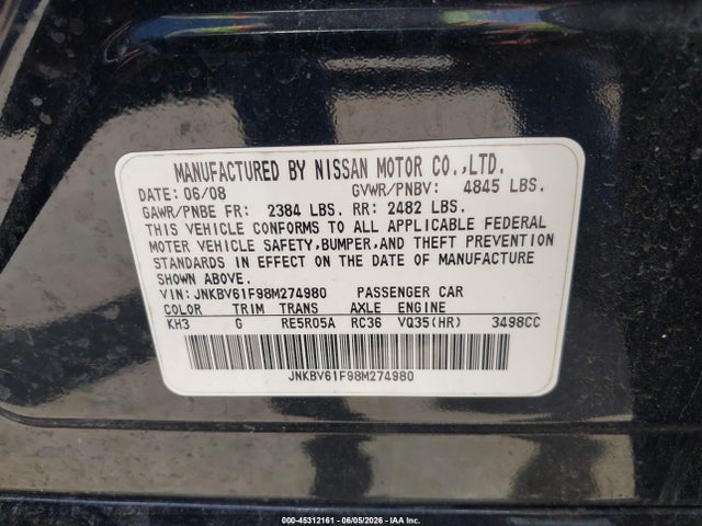 INFINITI G35x