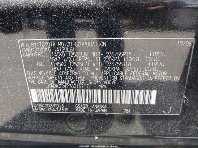 Toyota RAV4 Sport V6