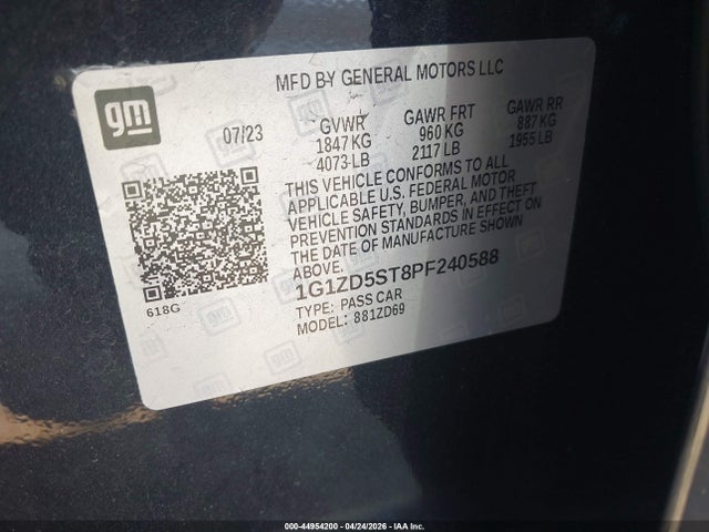 Chevrolet Malibu Fwd 1lt