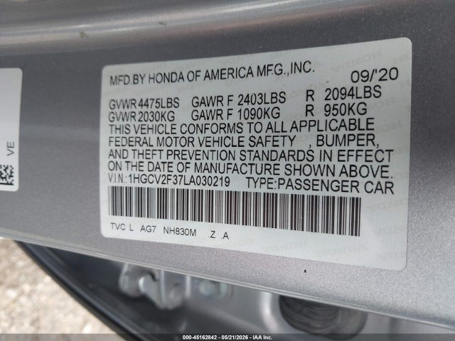 Honda Accord Sport 2.0t