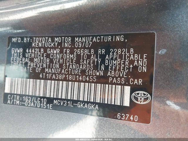 Toyota Camry Sle