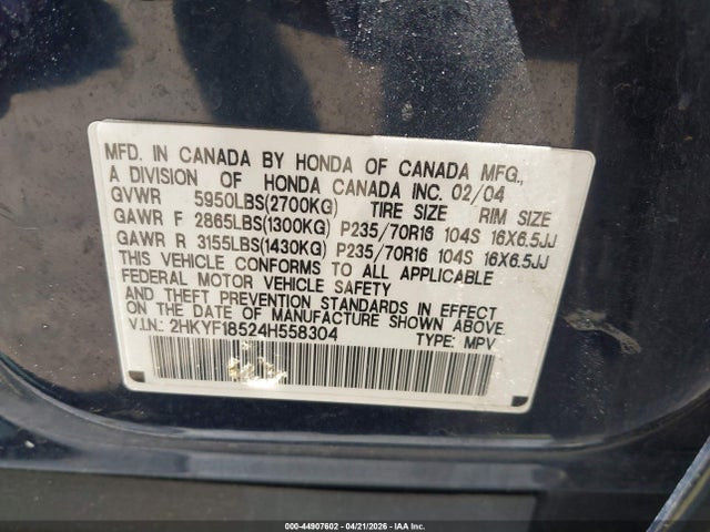 Honda Pilot Ex-l