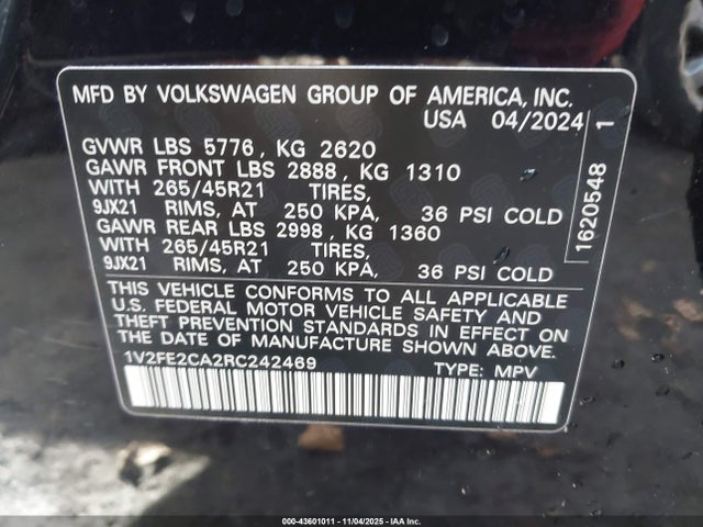 Volkswagen Atlas 2.0t Sel Premium R-line