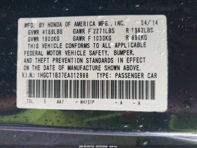 Honda Accord Lx-s