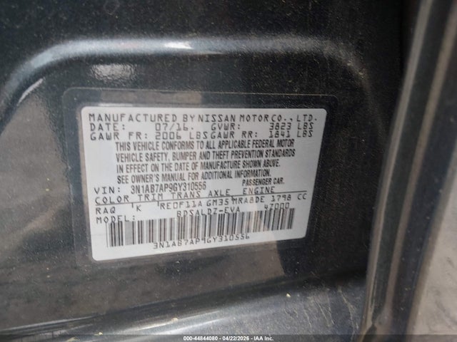 Nissan Sentra Sv