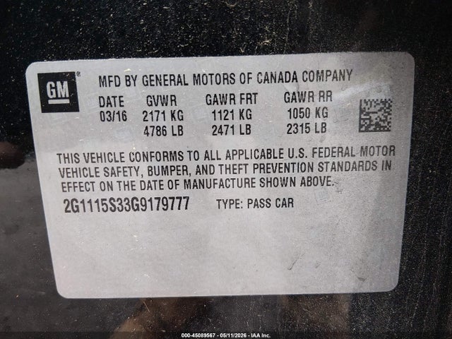 Chevrolet Impala 2lt