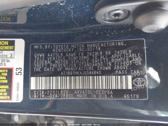 Toyota Camry Xse