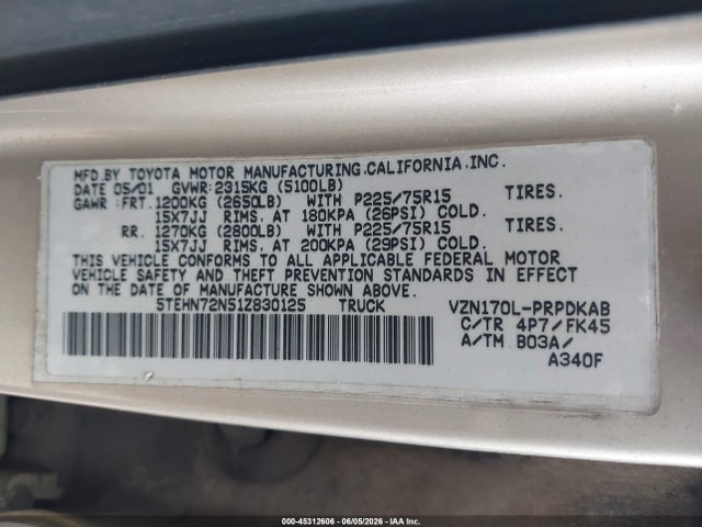Toyota Tacoma Base V6