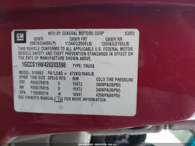 Chevrolet S-10 Ls