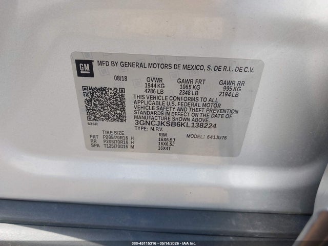 Chevrolet Trax Ls