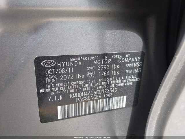 Hyundai ELANTRA Limited (ulsan Plant)