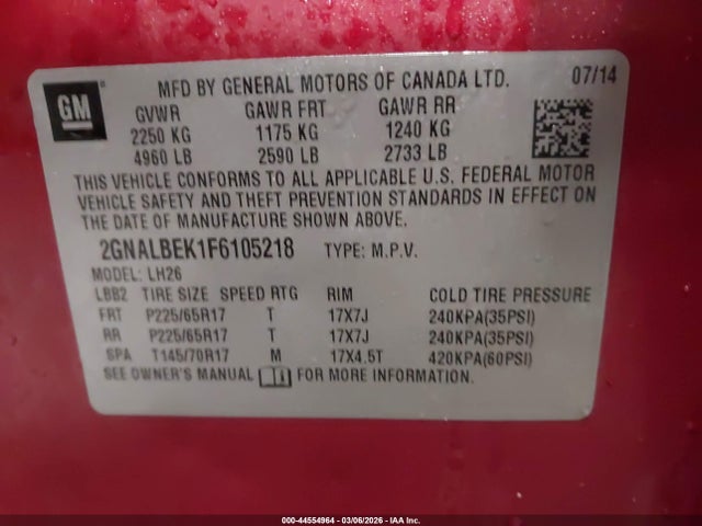 Chevrolet Equinox 1lt