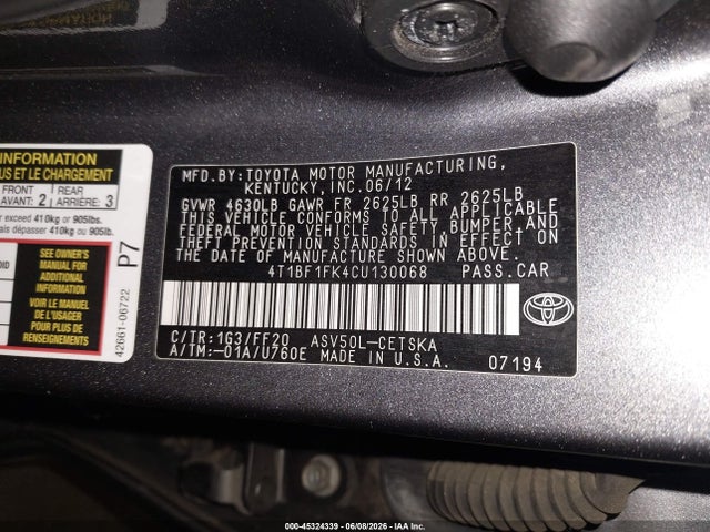 Toyota Camry Se