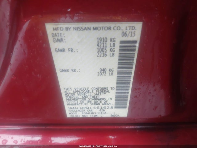 Nissan Altima 2.5 Sv