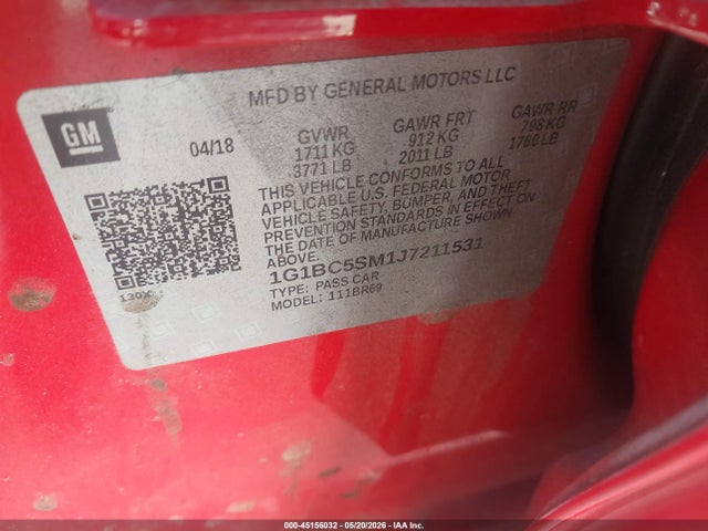 Chevrolet Cruze Ls Auto