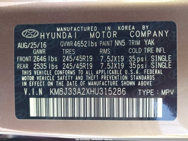 Hyundai TUCSON Limited