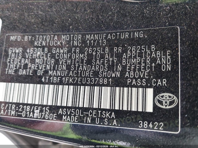 Toyota Camry Se