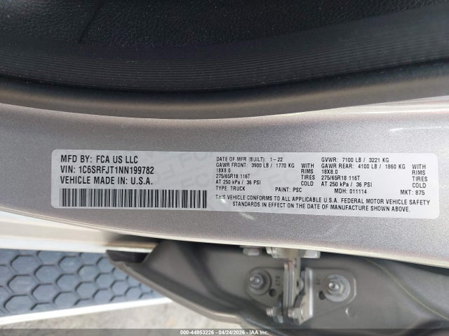 Ram 1500 Laramie  4x4 5'7 Box