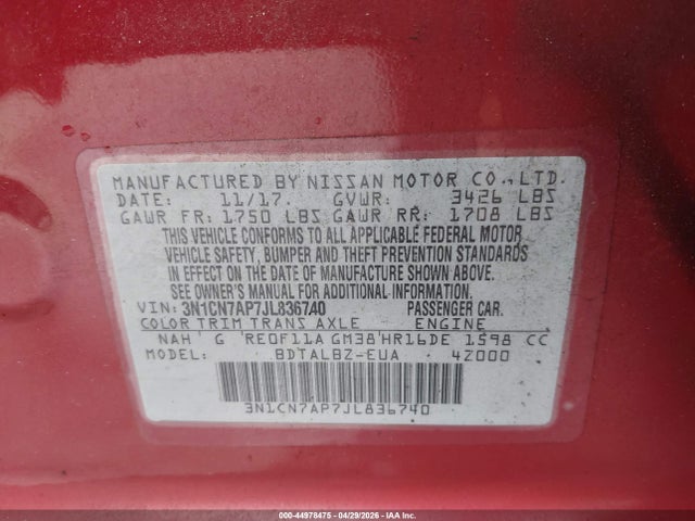Nissan Versa 1.6 Sv