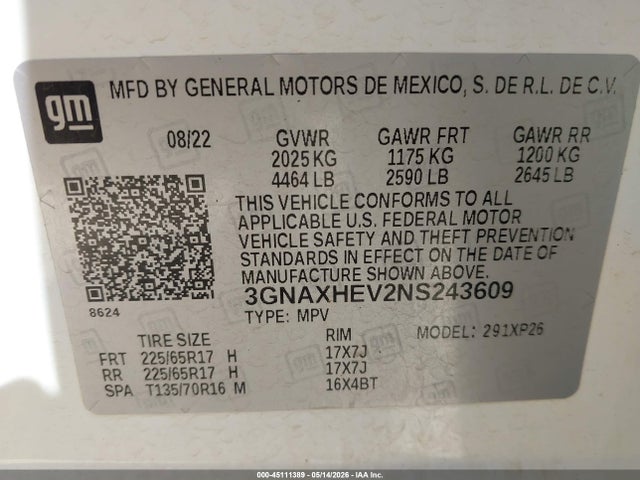Chevrolet Equinox Fwd Ls