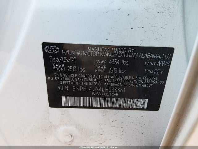 Hyundai SONATA Sel
