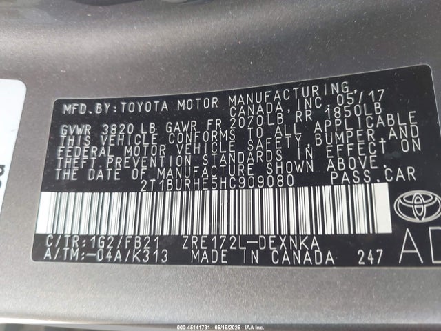 Toyota Corolla Le