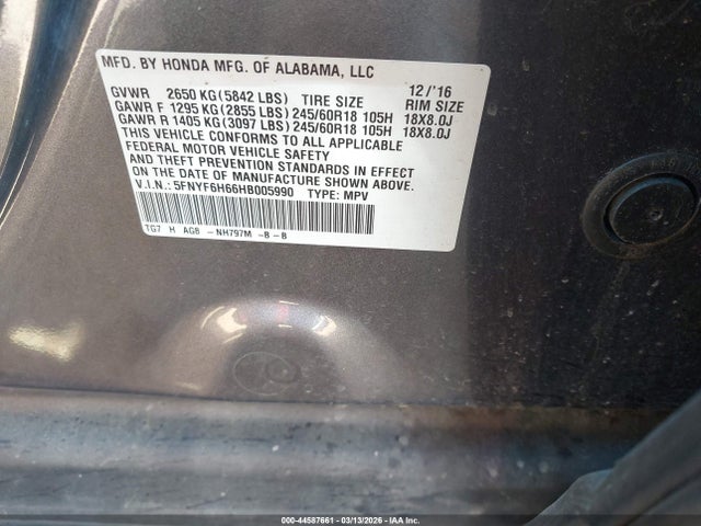 Honda Pilot Ex-l