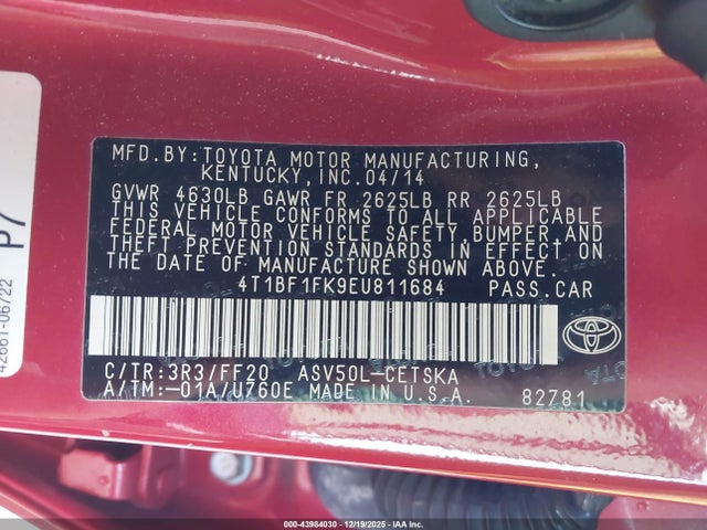 Toyota Camry Se