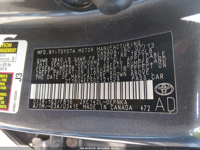 Toyota Corolla Le