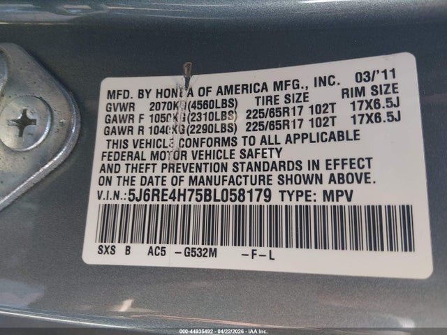 Honda CR-V Ex-l