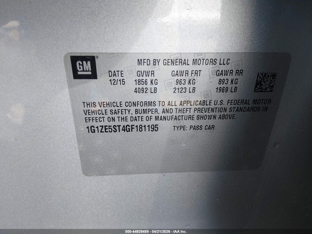 Chevrolet Malibu 1lt