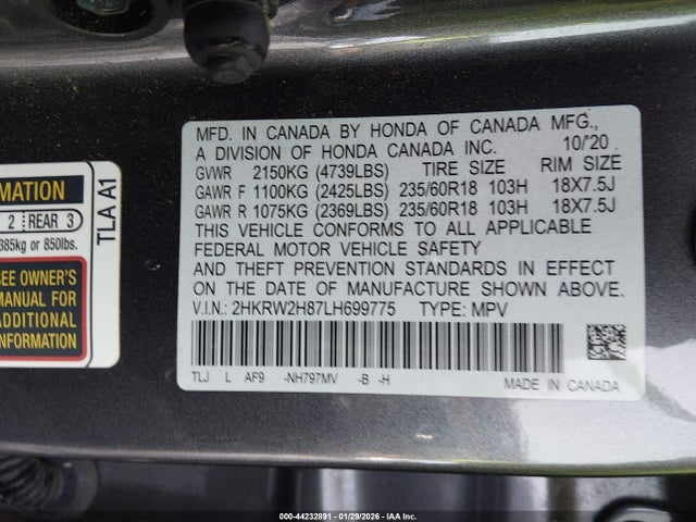 Honda CR-V Awd Ex-l