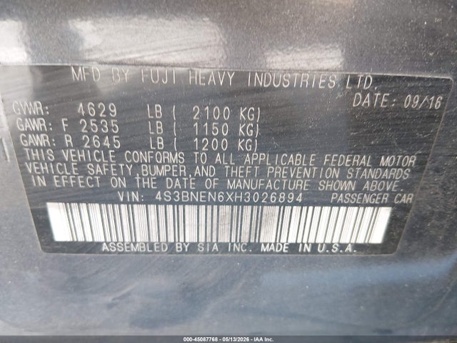 Subaru Legacy 3.6r Limited