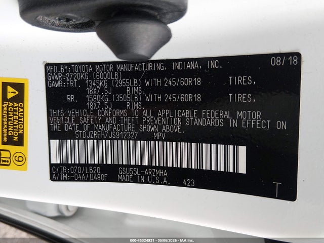 Toyota Highlander Xle