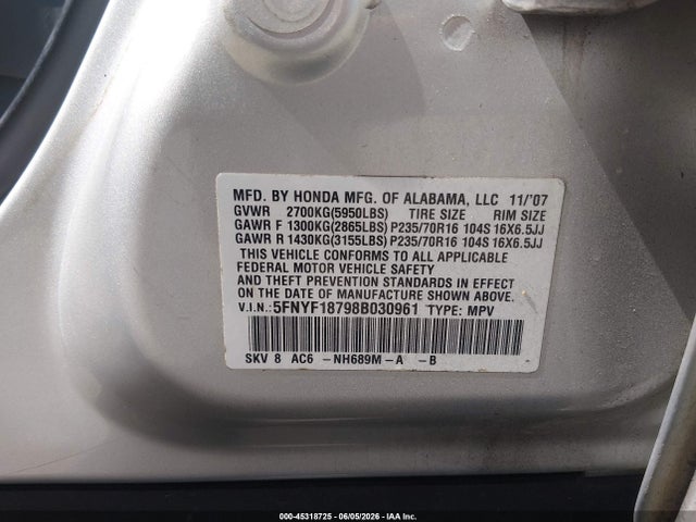 Honda Pilot Ex-l
