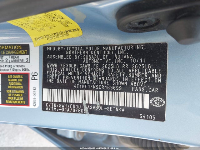 Toyota Camry Le