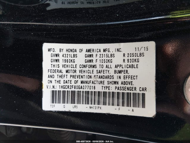 Honda Accord Ex-l