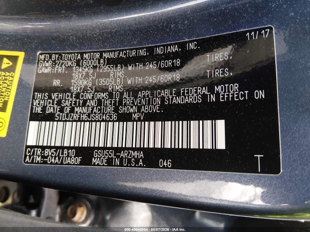 Toyota Highlander Xle