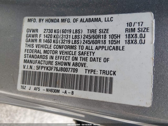 Honda Ridgeline Rtl-e