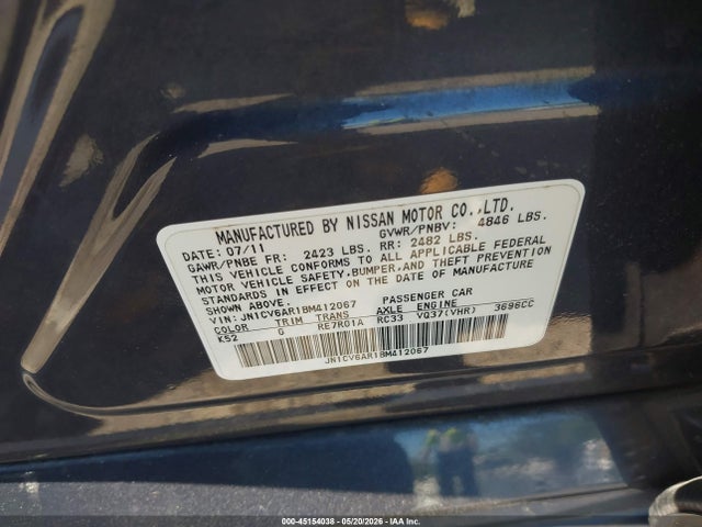 INFINITI G37x