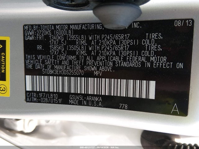 Toyota Highlander Se V6