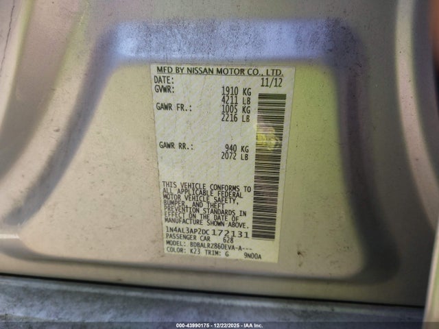 Nissan Altima 2.5 S