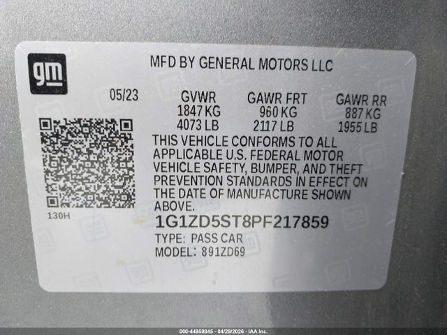 Chevrolet Malibu Fwd 1lt